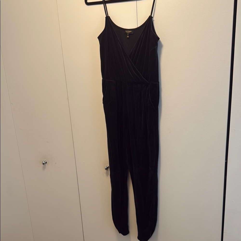 Juicy Couture Black Velvet Jumpsuit